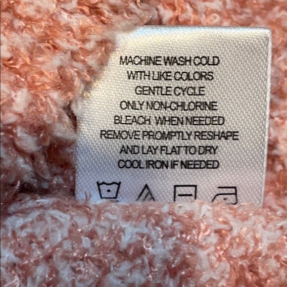 Crave Fame Blush V Neck Hoodie Sweater Medium - Picture 3 of 7